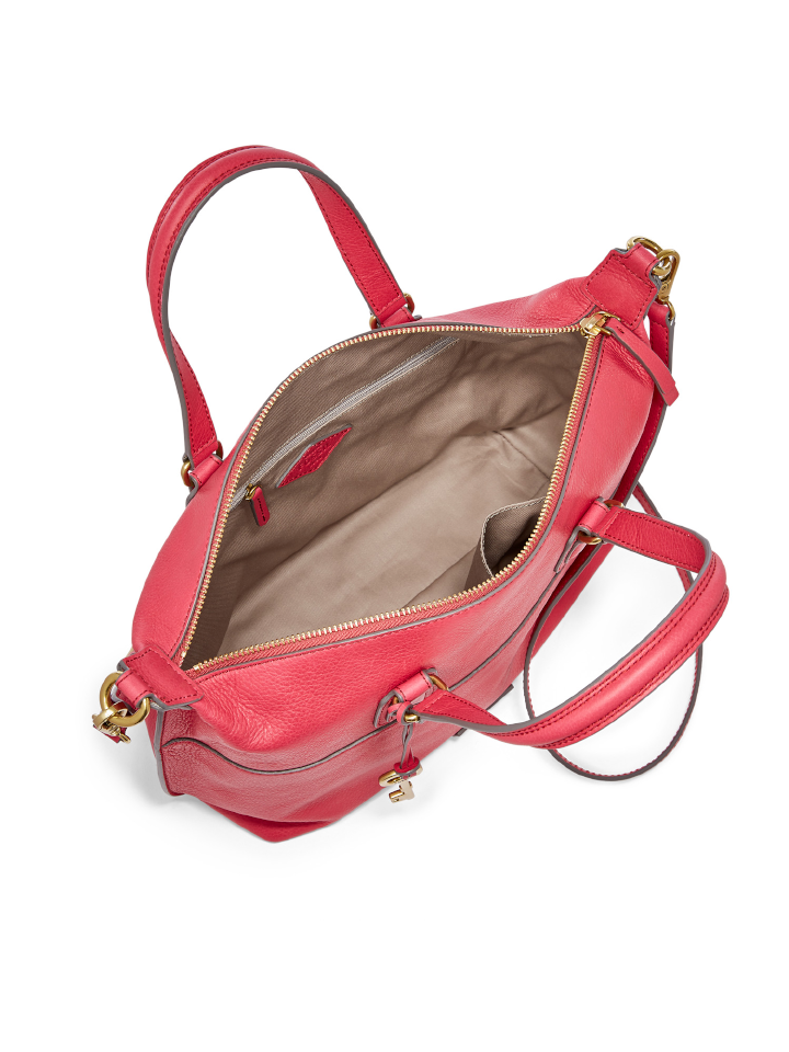 Fossil SHB1380933 Julia Satchel Crimson