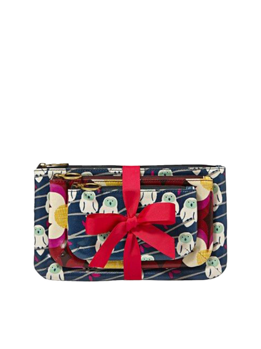 Fossil SL4691400 Keyper Triple Pouch Navy Owl