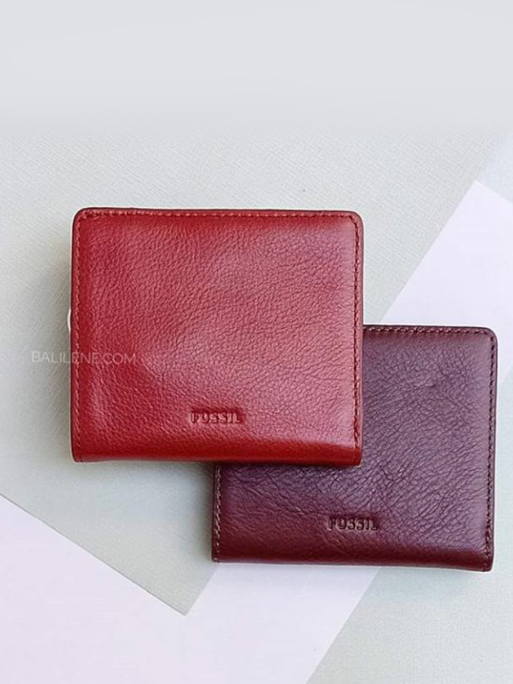 Fossil SL7150627 Emma RFID Mini Wallet Red Velvet