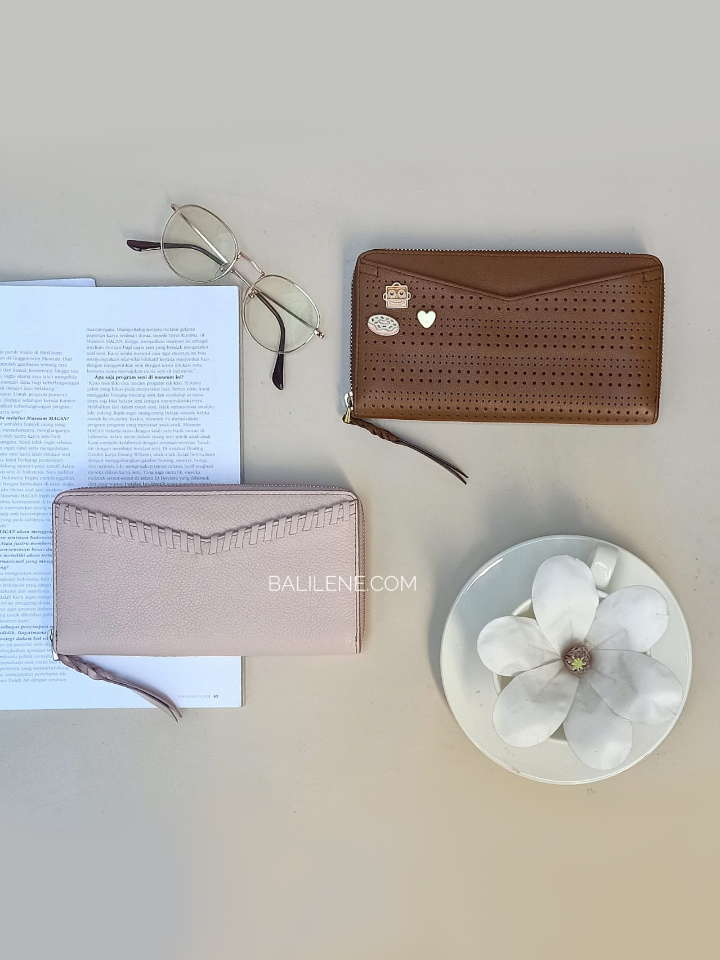 Fossil SL7726530 Caroline RFID Zip Around Wallet Pink