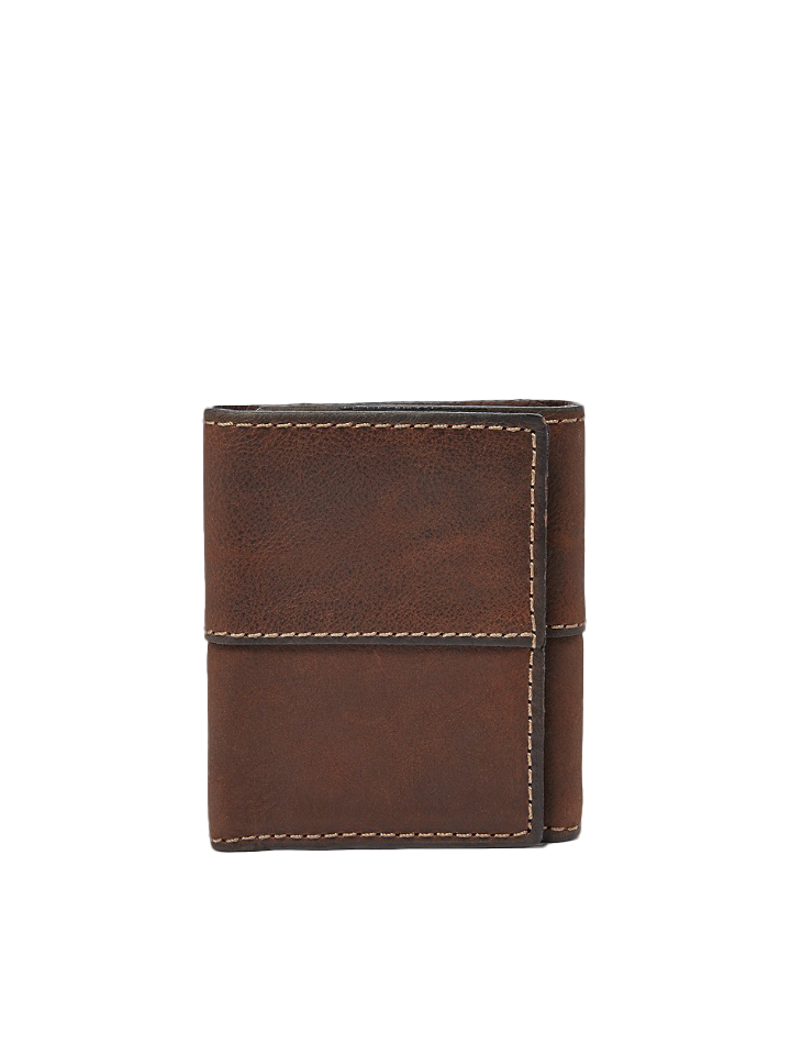 Fossil SML1068201 Ethan Trifold Dark Brown