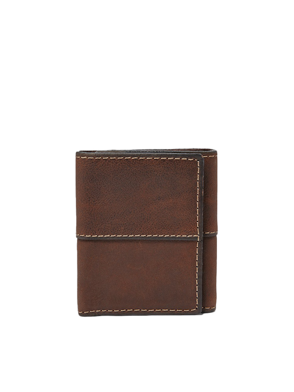 Fossil SML1068201 Ethan Trifold Dark Brown