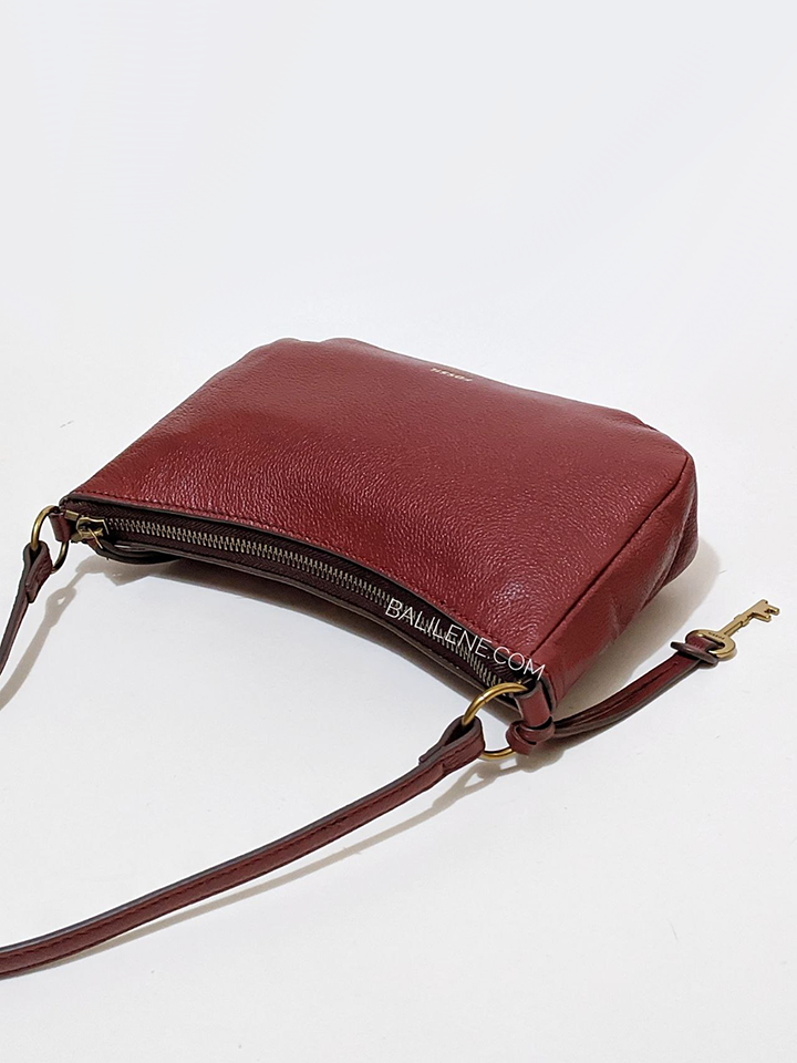 Fossil Skylar Mini Baguette Red Velvet
