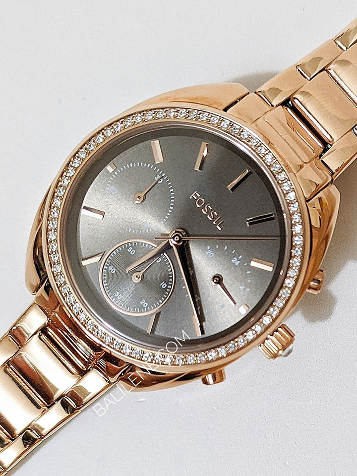 Fossil Vale Chronograph Rose Gold-Tone Stainless Steel Watch