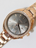 Fossil Vale Chronograph Rose Gold-Tone Stainless Steel Watch