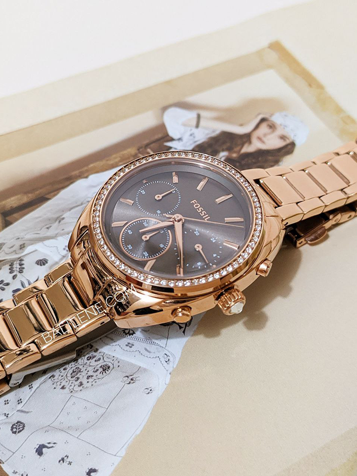 Fossil Vale Chronograph Rose Gold-Tone Stainless Steel Watch
