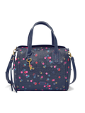 Fossil ZB6907400 Emma Satchel Navy Polka Bag