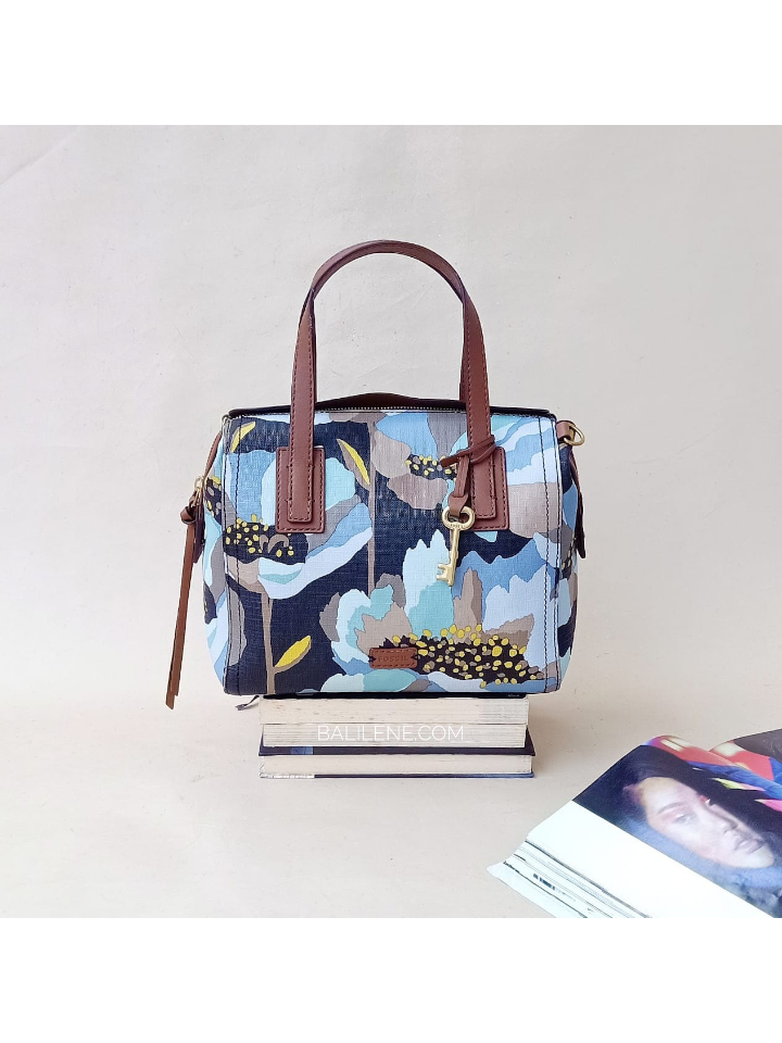 Fossil ZB6907992 Emma Satchel Dark Floral