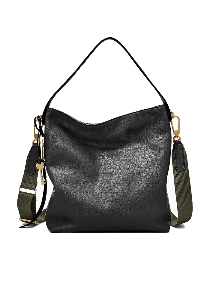 Fossil ZB6979001 Maya Hobo Black Bag