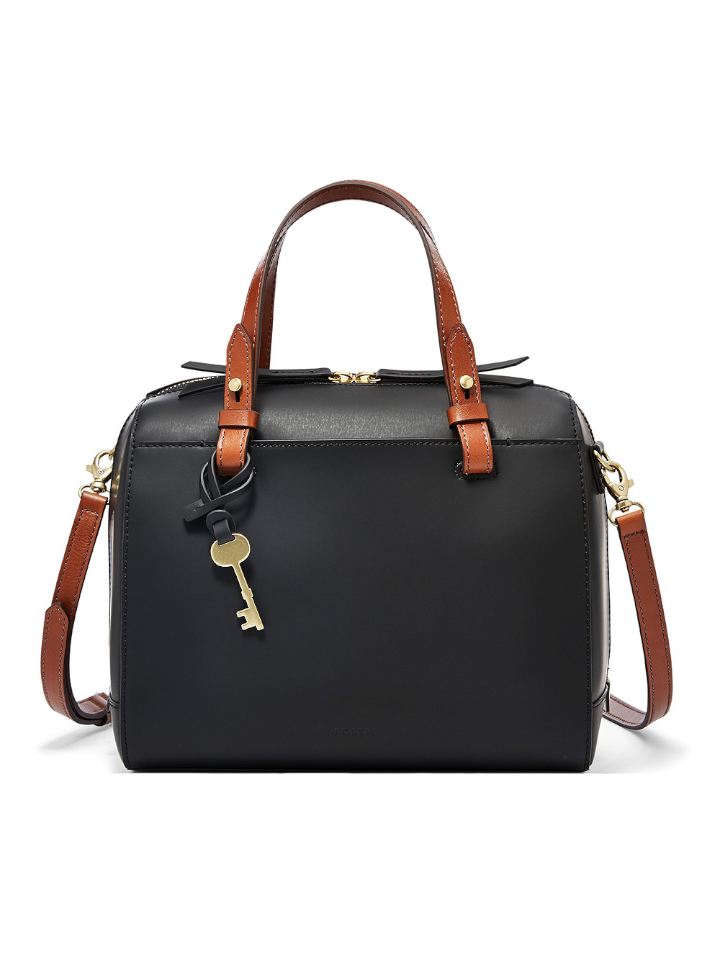 Fossil Rachel Handbag Smooth Leather Black