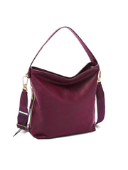 Fossil ZB7285672 Maya Hobo Small Raspberry Wine