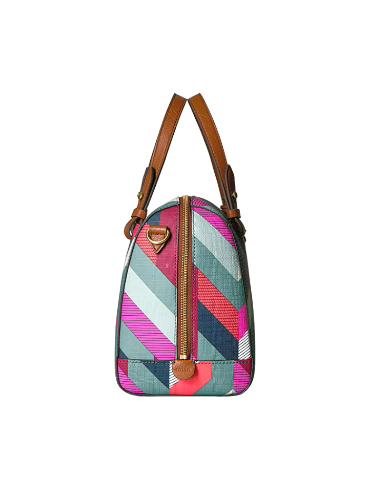 Fossil ZB7314937 Rachel Satchel Chevron Blue