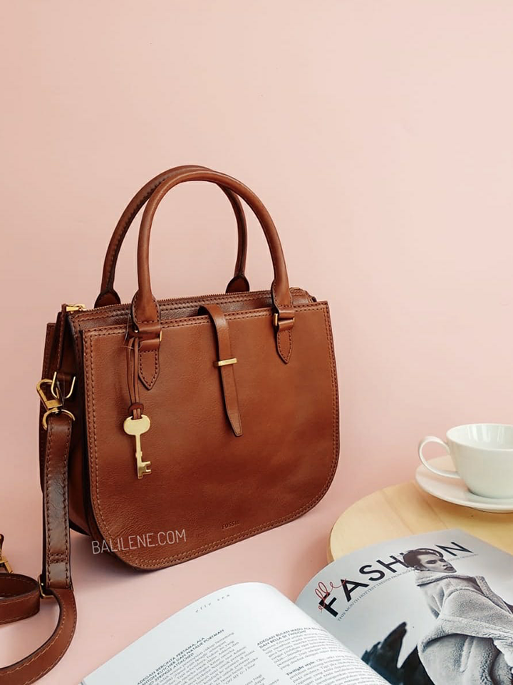 Fossil ZB7412200 Ryder Large Satchel Brown Bag
