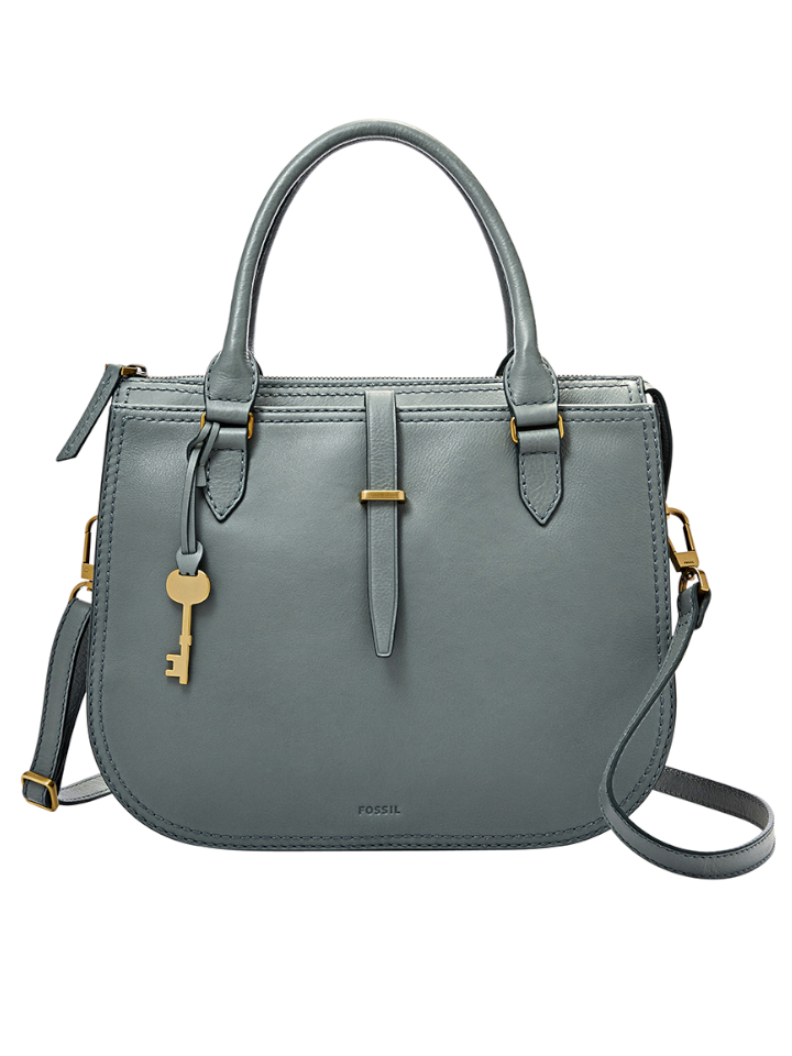 Fossil ZB7412494 Ryder Large Satchel Bag Blue Steel