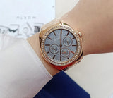 Fossil BQ3418 Janice Multifunction RoseGold Tone Stainless Steel Watch