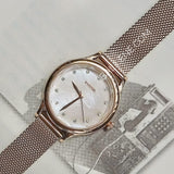 Fossil BQ3466 Laney Three-Hand Pastel Pink Stainless Steel Watch
