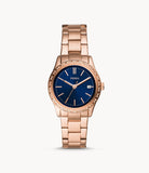 Fossil  BQ3563 Adalyn Three Hand Rose Gold Tone Stainless Steel Watch