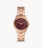 Fossil BQ3564  Adalyn Three Hand Rose Gold Tone Stainless Steel Watch