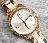 Fossil BQ3639 Rye Three-Hand Date Rose Gold-Tone Stainless Steel Watch