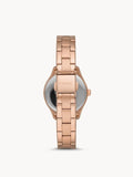 Fossil BQ3639 Rye Three-Hand Date Rose Gold-Tone Stainless Steel Watch