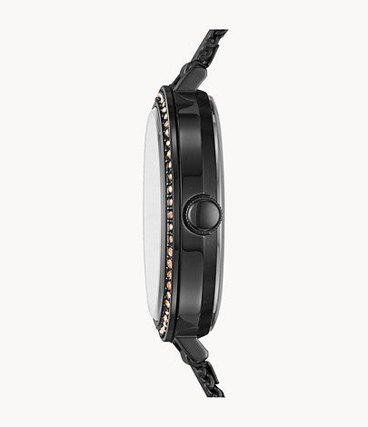 Fossil Bq3459 Classic Minute Three-hand Black Stainless Steel Watch