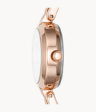 Fossil Bq3560 Kerrigan Mini Three Hand Rose Gold Tone Stainless Steel Watch