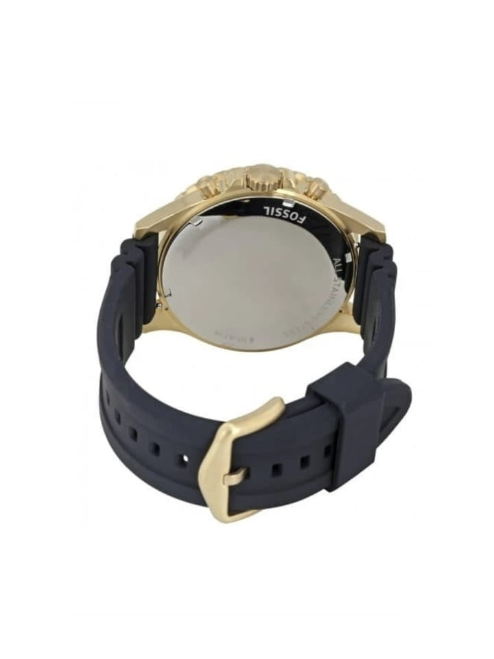 Fossil CH3074 Crewmaster Sport Chronograph Black Silicone Watch