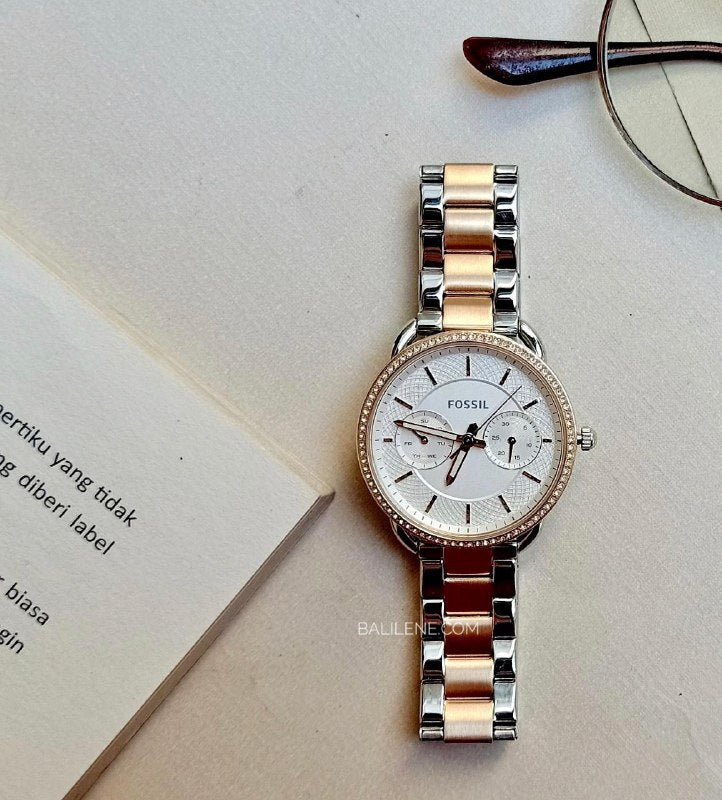 Fossil ES4396 Tailor Multifuntion Two Tone Stainless Stell