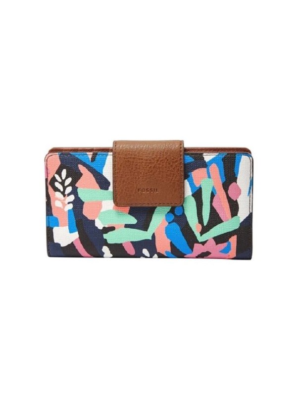 Fossil Sl7200979 Emma Tab Cluth Black Floral