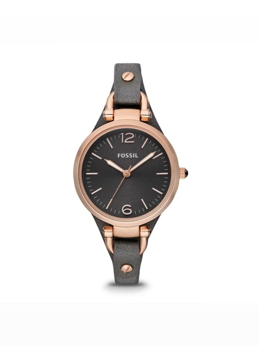 Fossil Es3077 Georgia Smoke Leather Watch