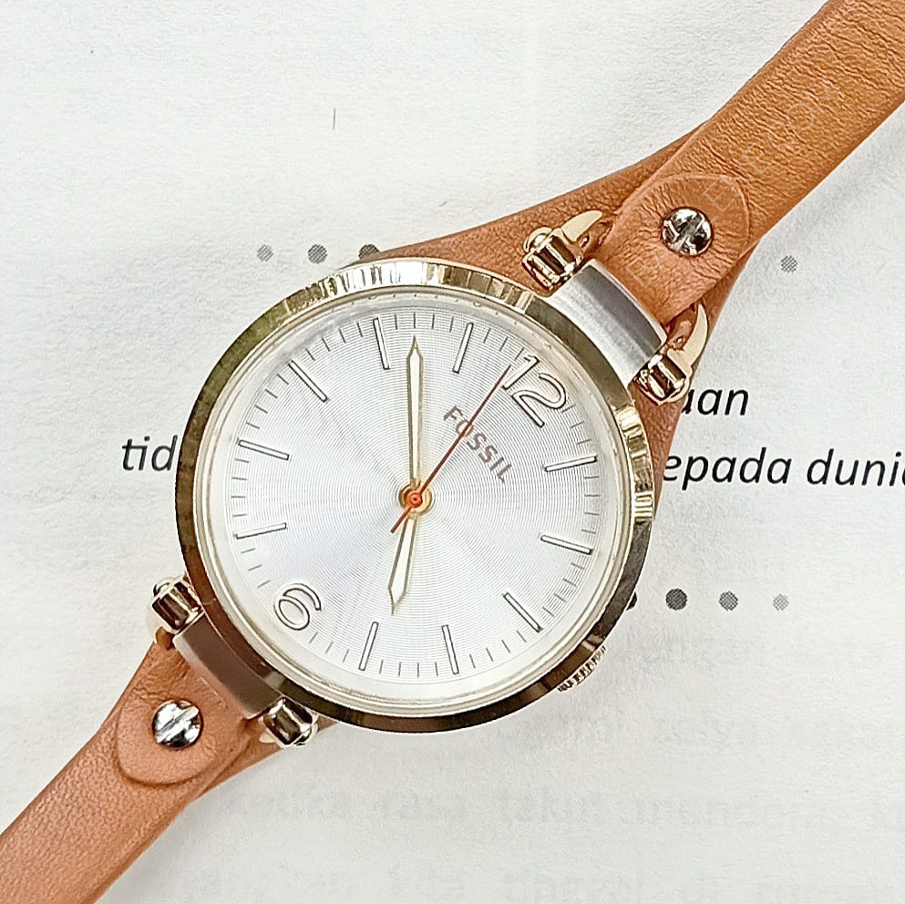 Fossil Es3565 Georgia Tan Leather Watch