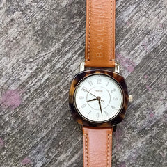 Fossil Es4281 Idealist Three Hand Luggage Leather Watch