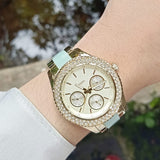 Fossil Es4757 Stella Multifunction Two Tone Stainless Steel And Acetate Watch