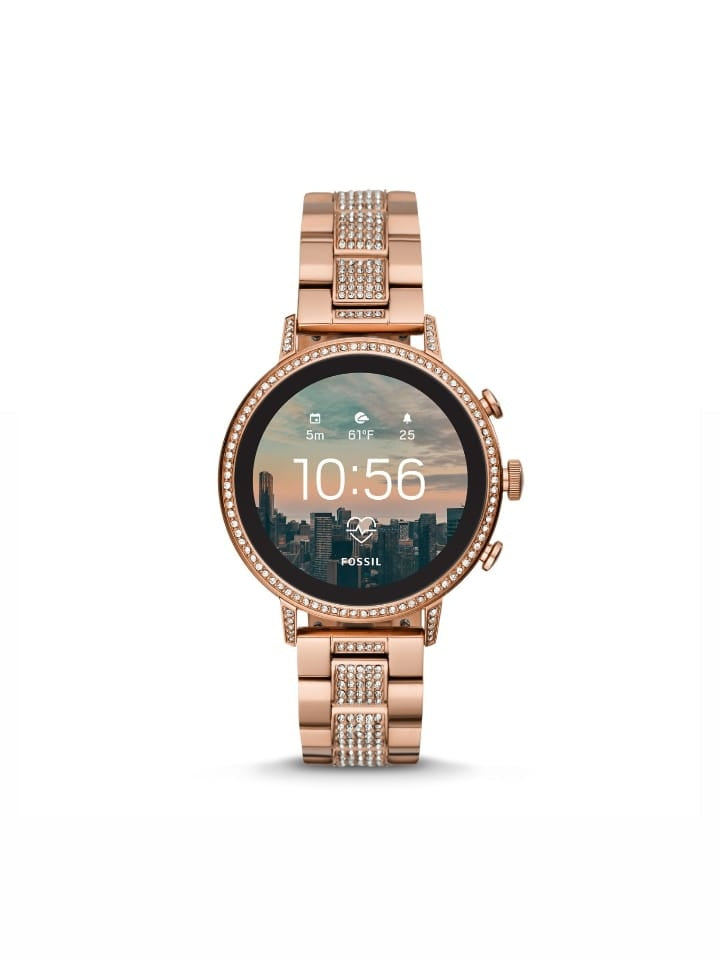 Fossil Ftw6011 Gen 4 Smartwatch Venture Rose Gold Tone Stainless Steel