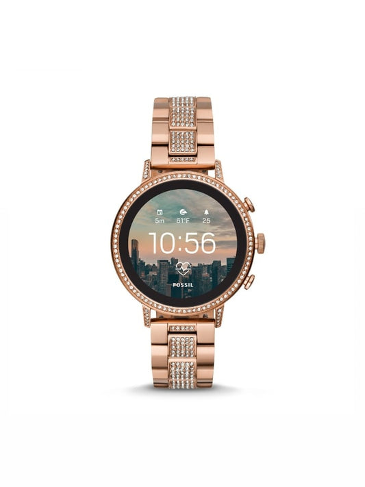 Fossil Ftw6011 Gen 4 Smartwatch Venture Rose Gold Tone Stainless Steel