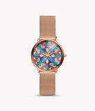 Fossil LE1091 Damenuhr Prismatic Kaleido Edelstahl Rosegold