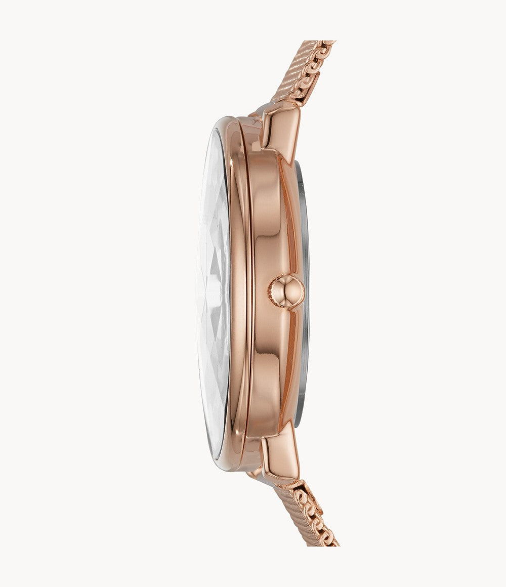 Fossil LE1091 Damenuhr Prismatic Kaleido Edelstahl Rosegold