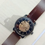 Fossil Me3158 Commuter Automatic Brown Leather Watch