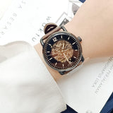 Fossil Me3158 Commuter Automatic Brown Leather Watch