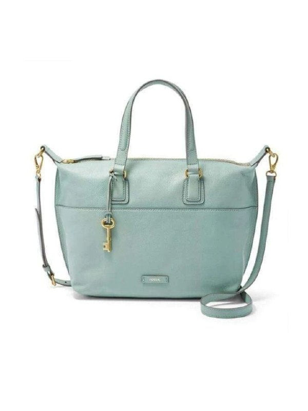 Fossil Shb1380116 Julia Leather Satchel Sea Glass