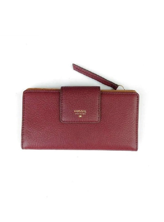 Fossil Sl6690b601 Sydney Tab Clutch Maroon