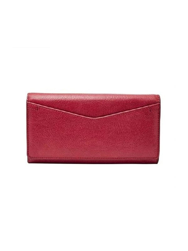 Fossil SL7625627 Caroline RFID Slim Bifold Wallet Red Velvet