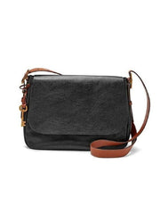 Fossil ZB6760001 Harper Large Saddle Crossbody Black