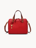 Fossil Zb7256646 Rachel Satchel Brick Red