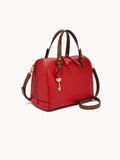 Fossil Zb7256646 Rachel Satchel Brick Red