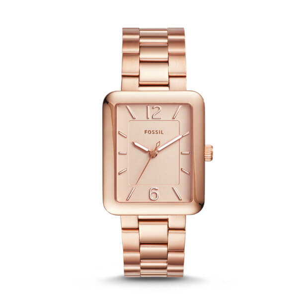 Fossil ES4156 Atwater Rose Gold Dial Ladies Stainless Steel Watch