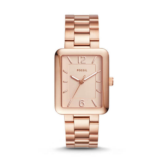 Fossil ES4156 Atwater Rose Gold Dial Ladies Stainless Steel Watch