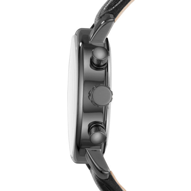 Fossil BQ1703 Rhett Chronograph Black Leather Watch
