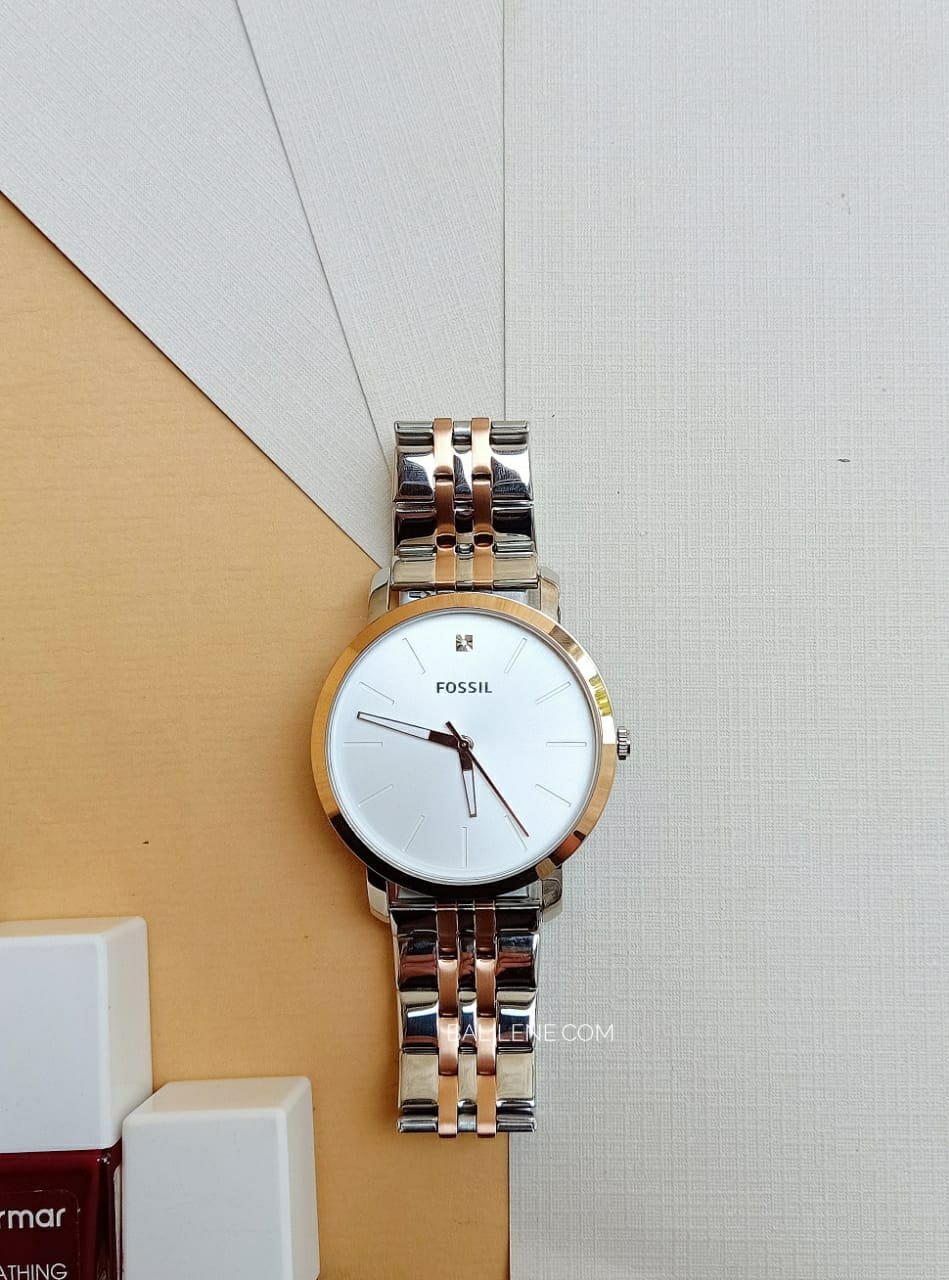 Fossil BQ2417 Lux Luther Three-hand Two-tone Stainless Steel Watch