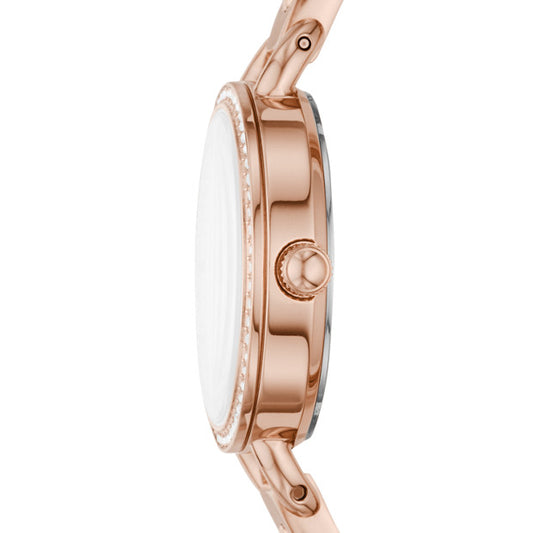 Fossil BQ3163 Classic Minute Three-Hand Rose Gold Tone Stainless Steel Watch